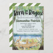 生まれオンバイユースワンプベビーシャワー招待状 招待状 (正面/裏面)