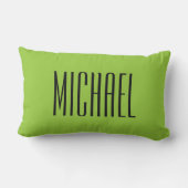 生まれカスタム装飾用クッションへ昼寝の色と名前 ランバークッション (裏面)