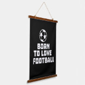 生まれサッカーが好き 吊り下げ型タペストリー (傾斜あり)