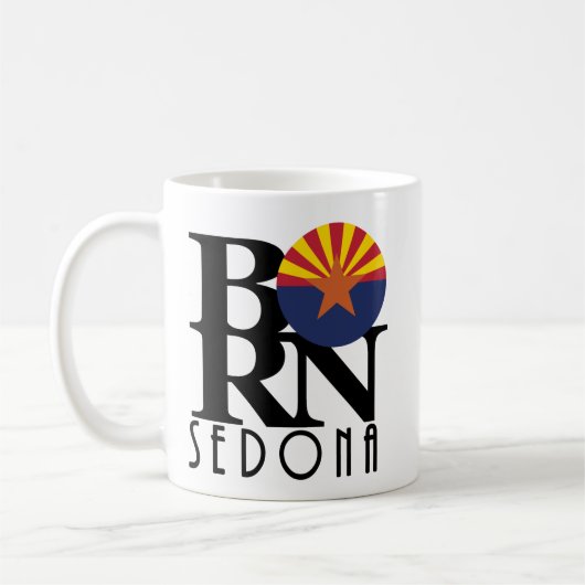 生まれセドナアリゾナ11oz コーヒーマグカップ (左)