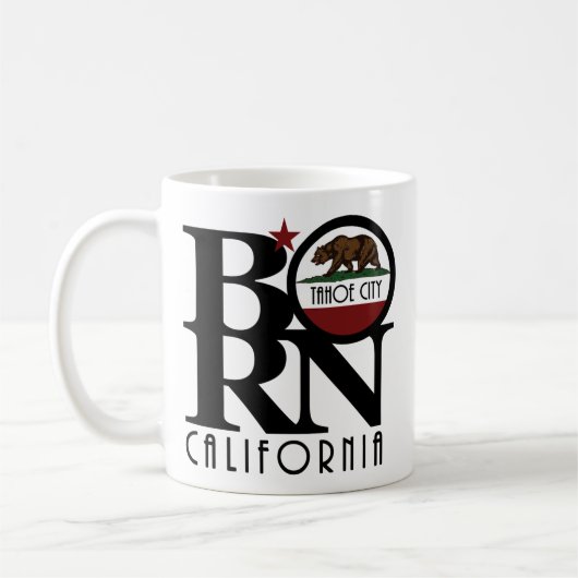 生まれタホシティカリフォルニア11oz コーヒーマグカップ (左)