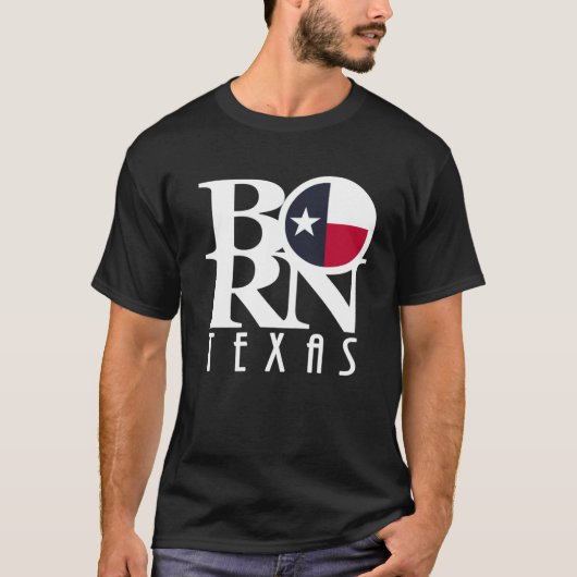 生まれテキサス州Tシャツ Tシャツ (正面)