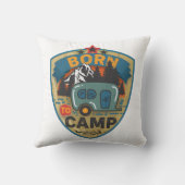 生まれトキャンプレトロヴィンテージ クッション (裏面)