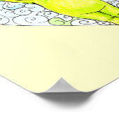 生まれハート男の赤ちゃんウォールアート ポスター (角)