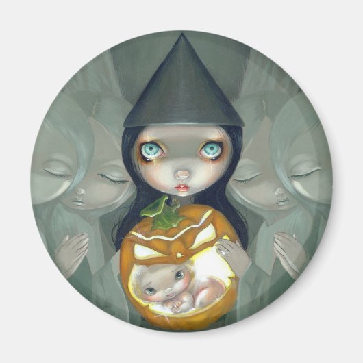 「生まれパンプキの」磁石 マグネット (正面)