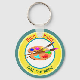 生まれパーソナライズされたへ絵を描 キーホルダー