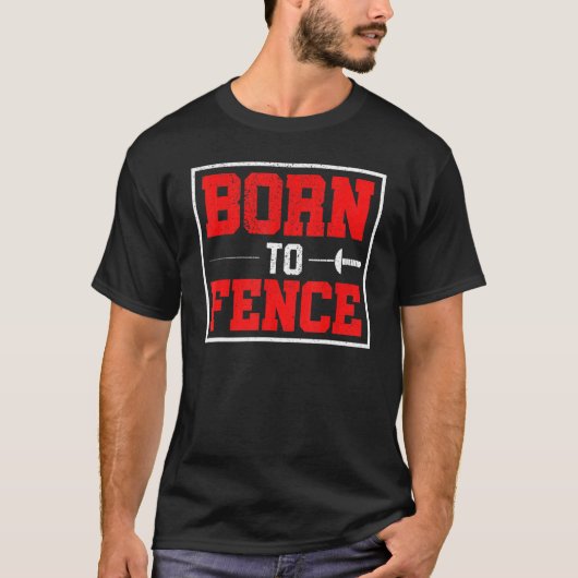 生まれフェンスフェンシング Tシャツ (正面)