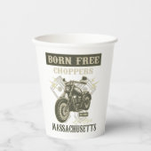 生まれフリーチョッパーズオートバイマサチューセッツ 紙コップ (正面)
