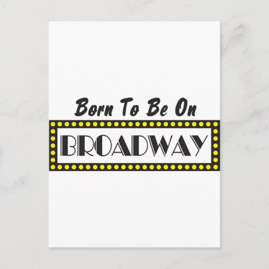 生まれブロードウェイ ポストカード (正面)
