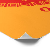 生まれヤギの年 – 中国の〔占星術の〕十二宮図 ポスター (角)