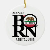 生まれレイクタホカリフォルニア セラミックオーナメント (正面)