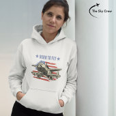 生まれヴィンテージ飛行機へUSAフラッグ航空 パーカ