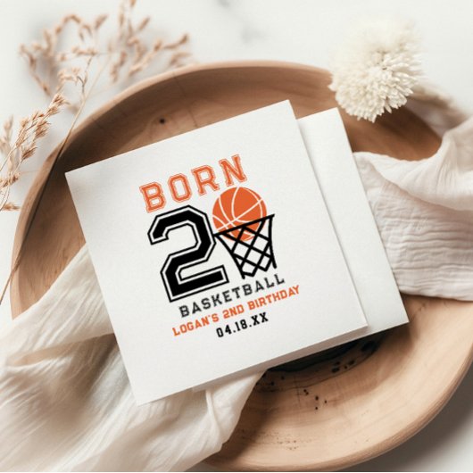 生まれ二 | スポーツ少年の二歳の誕生日 スタンダードカクテルナプキン