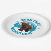 生まれ先史時代のウールマンモスベビー ペーパープレート (アングル)