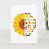 生まれ先生感動的先生引用文 カード (正面)