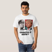 生まれ変わったトランプとムッソリーニ トランプ反対 Tシャツ (正面フル)