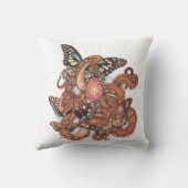 生まれ変わる秘伝の蝶ヘビの芸術 クッション (裏面)