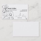 生まれ変わる-黒及び白 名刺 (正面/裏面)