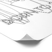 生まれ大人塗りポスター ポスター (角)