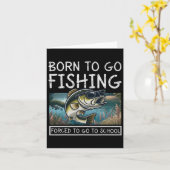 生まれ学校魚釣りへ行くことを余儀なくさおもしろいれる カード (黄色い花)