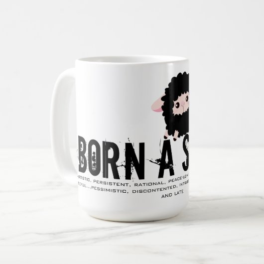 生まれ年 コーヒーマグカップ (正面左)