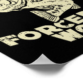 生まれ強制労働を魚釣り釣り人とおもしろいする ポスター (角)