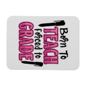 生まれ教える |おもしろい先生 マグネット (横)