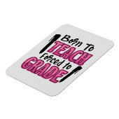 生まれ教える |おもしろい先生 マグネット (左側)