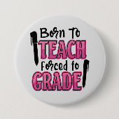 生まれ教え度、等級に強制される 缶バッジ (正面)