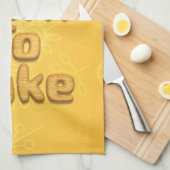 生まれ料理パンタイポグラフィユーモアを焼く キッチンタオル (四つ折り)