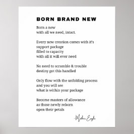 生まれ新詩の壁感動的芸術装飾 ポスター