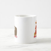 生まれ旅行マンガのキャラクタ旅行ベビー コーヒーマグカップ (中央)