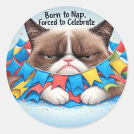 生まれ昼寝で猫を怒ら祝せる ラウンドシール