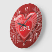 生まれ時計を愛する ラージ壁時計 (傾斜)