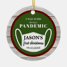 生まれ木と写真で赤と緑のパンデミック