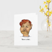 生まれ漁するが働かざるを得ない カード (黄色い花)