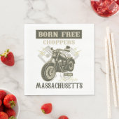 生まれ無料チョッパMassachusetts Napkins スタンダードランチョンナプキン (インサイチュ)