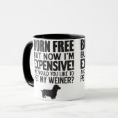 生まれ無料今は高い。ペットマイウィーナー マグカップ (正面左)