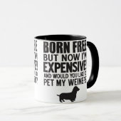 生まれ無料今は高い。ペットマイウィーナー マグカップ (正面右)