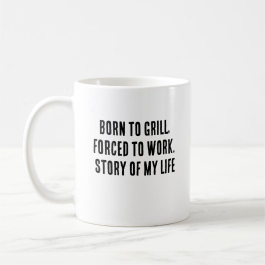 生まれ焼いて働かされた。私の人生の物語 コーヒーマグカップ (左)