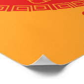 生まれ牛の年 – 中国の〔占星術の〕十二宮図 ポスター (角)