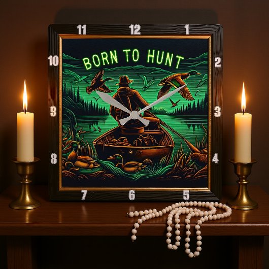 生まれ狩りへ スクエア壁時計