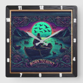 生まれ狩りハンターのセレニティへ スクエア壁時計 (正面)