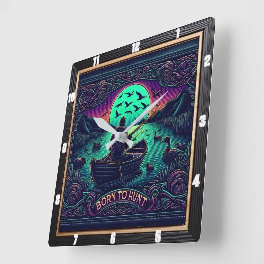 生まれ狩りハンターのセレニティへ スクエア壁時計 (傾斜)
