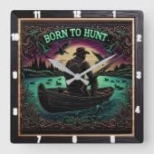 生まれ狩りミッドナイトハンター スクエア壁時計 (正面)