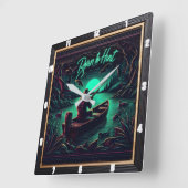 生まれ狩り素朴狩り スクエア壁時計 (傾斜)