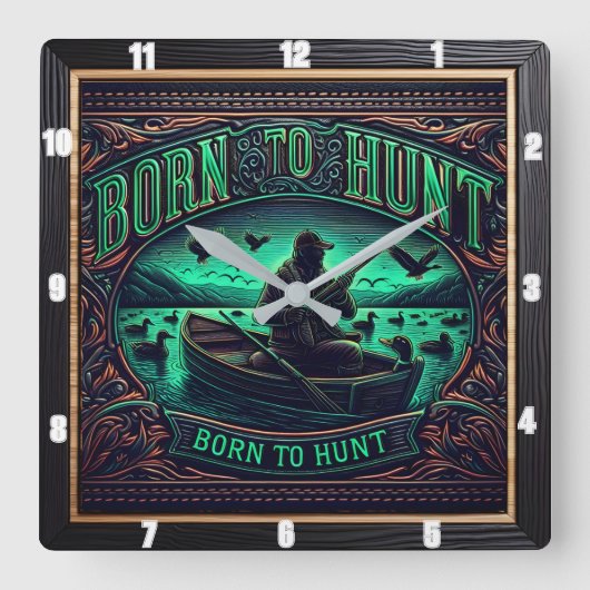 生まれ狩り スクエア壁時計 (正面)