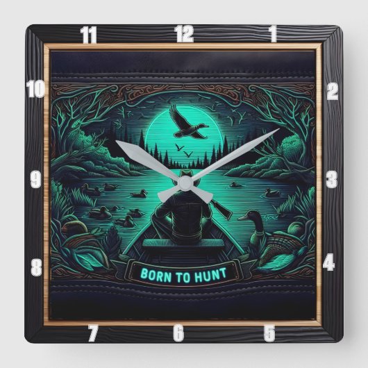 生まれ狩り スクエア壁時計 (正面)