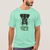 生まれ生真面目な象のTシャツ Tシャツ (正面)