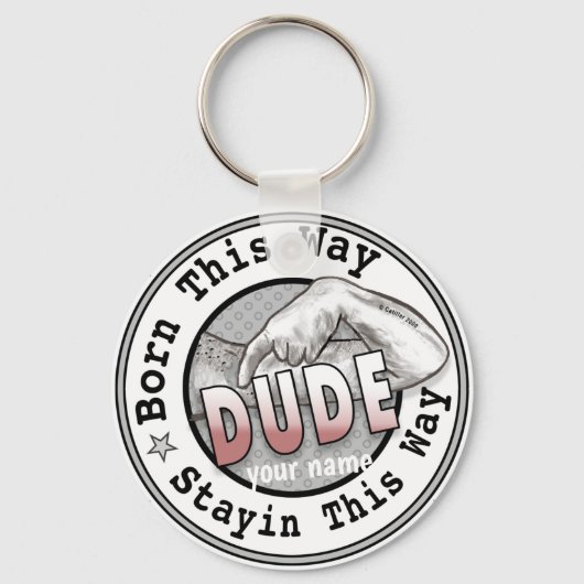 生まれ男 キーホルダー (正面)